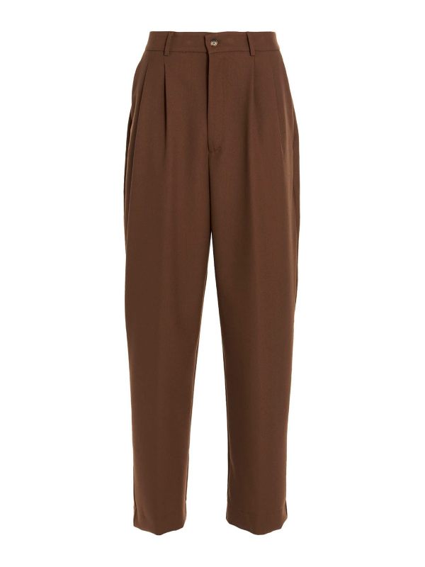 Ombra Milano Pantalon Couturier - Marron