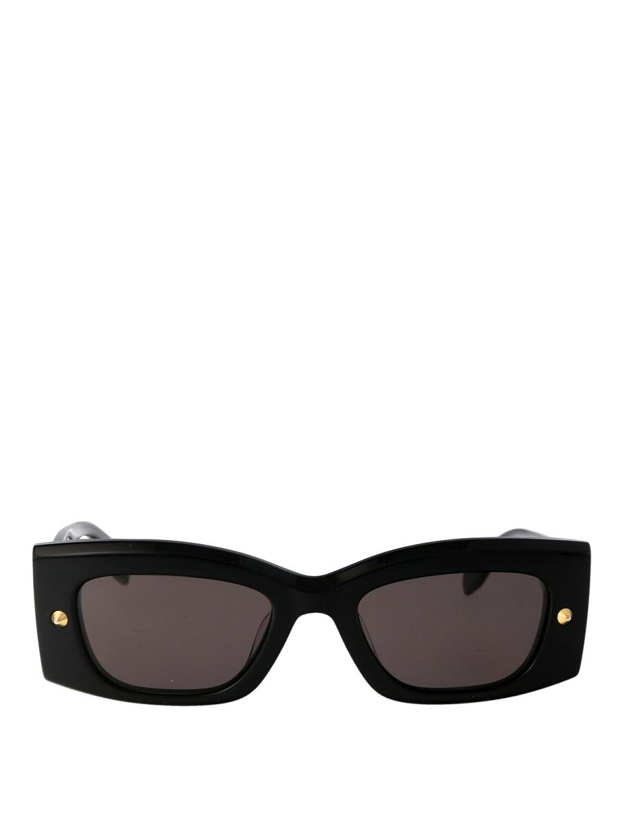 Alexander Mcqueen Lunettes De Soleil - Noir