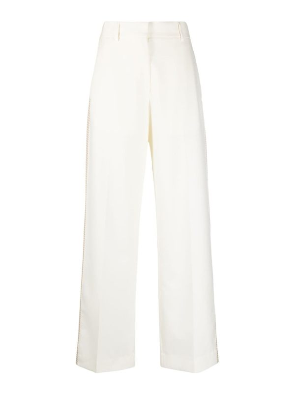 Palm Angels Pantalons Décontractés - Blanc