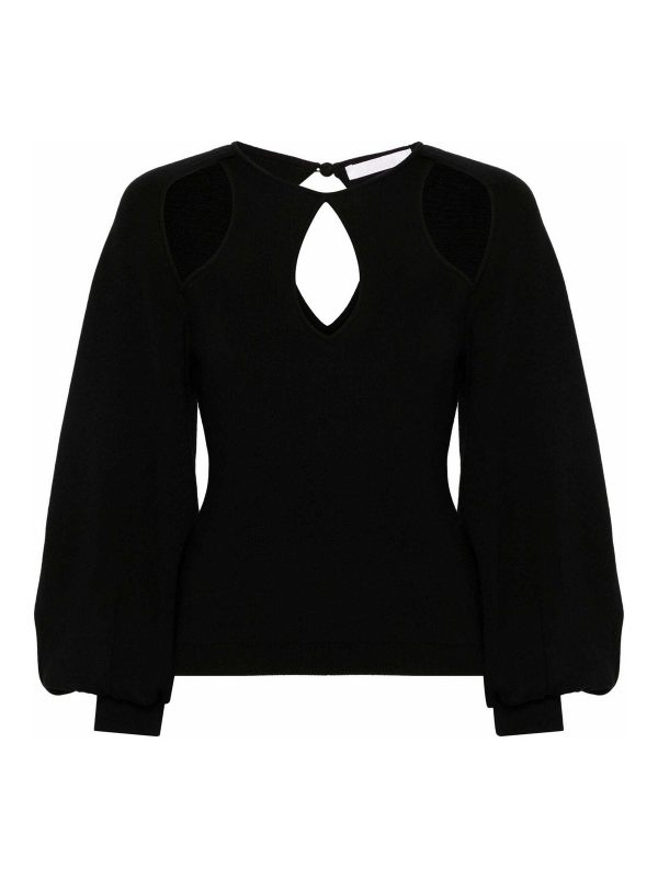 Chloe' Pull Col Rond - Noir