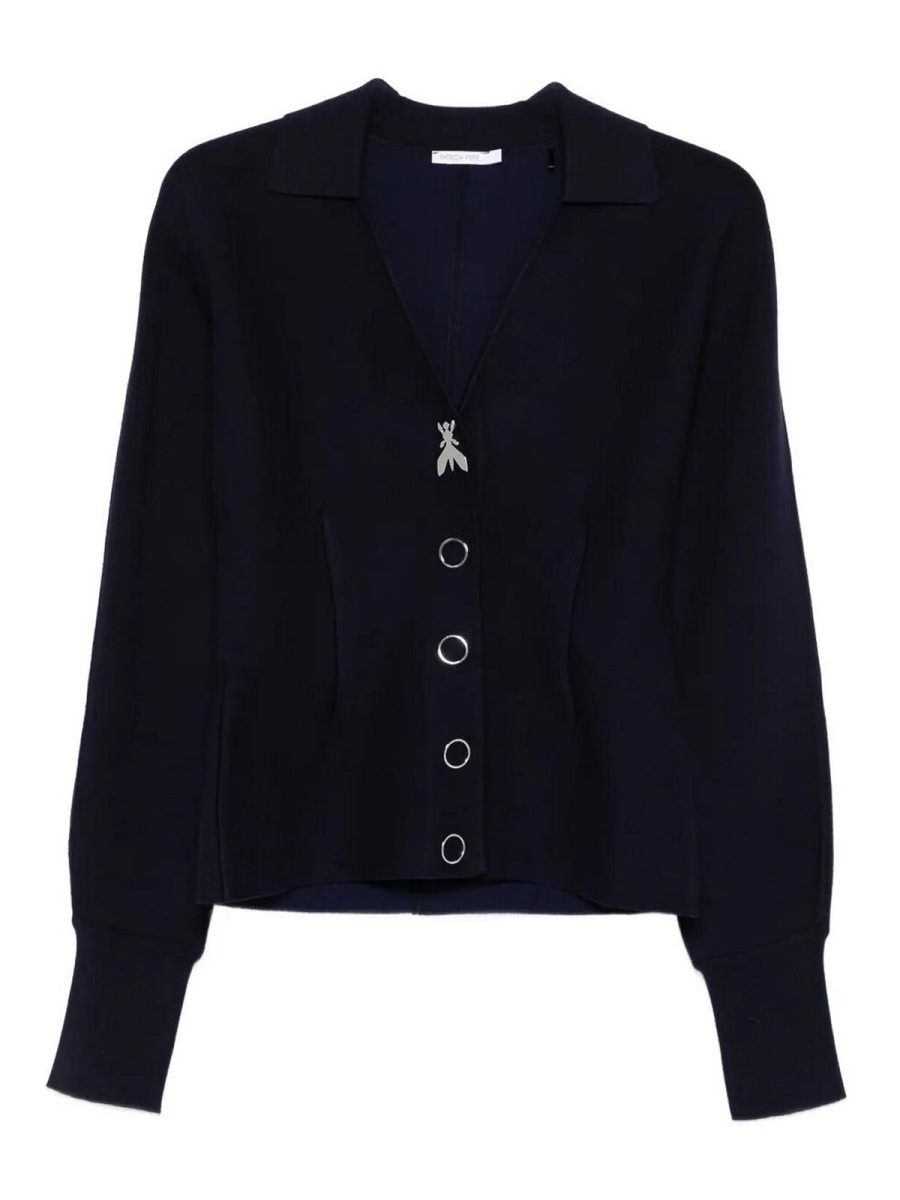 Patrizia Pepe Pull Col Rond - Bleu