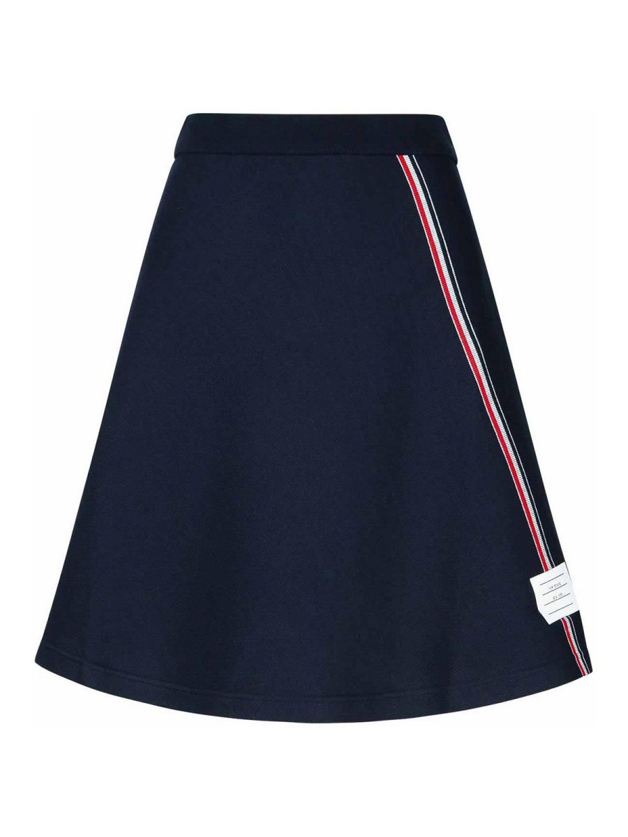 Thom Browne Jupe Midi - Bleu Foncé