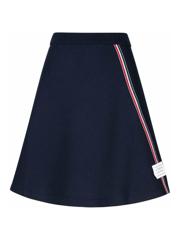 Thom Browne Jupe Midi - Bleu Foncé