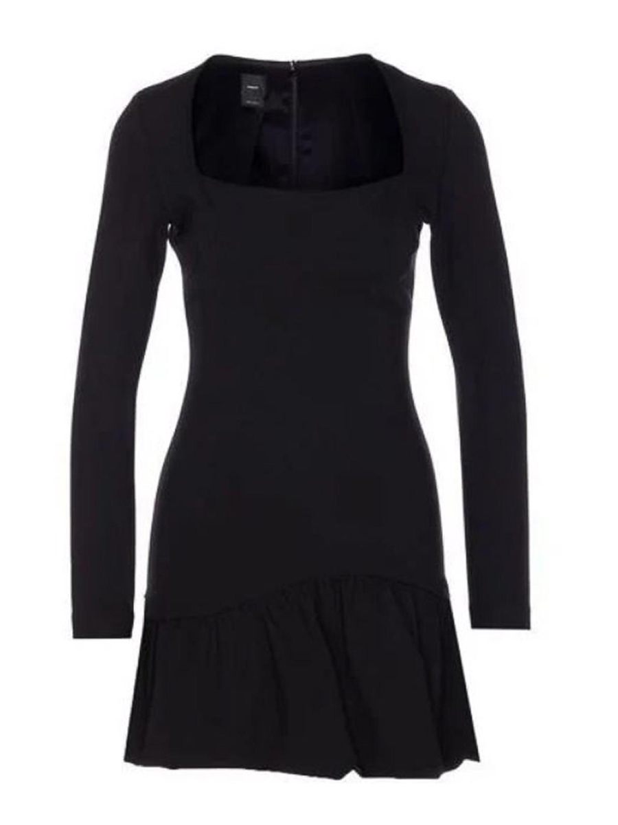 Pinko Robe Au Genou - Noir