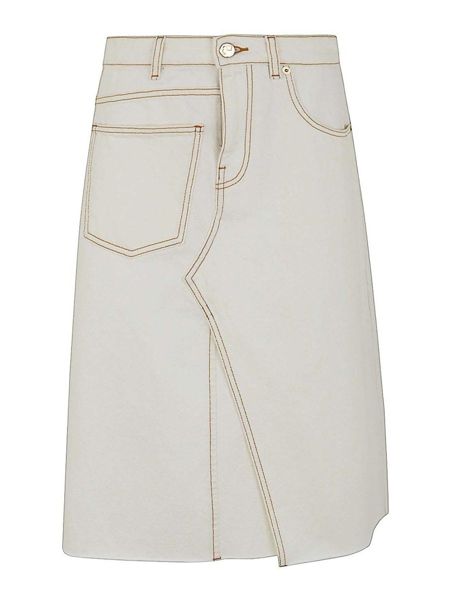 Tory Burch Jupe Midi - Blanc