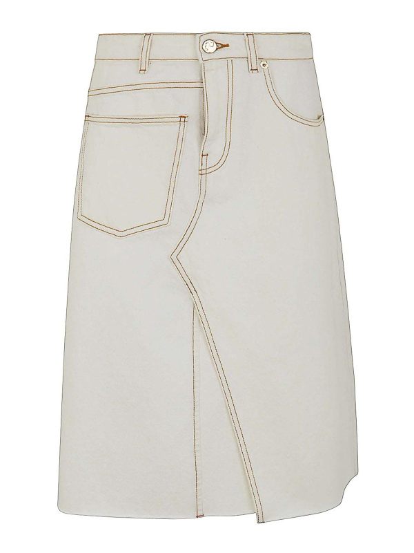 Tory Burch Jupe Midi - Blanc