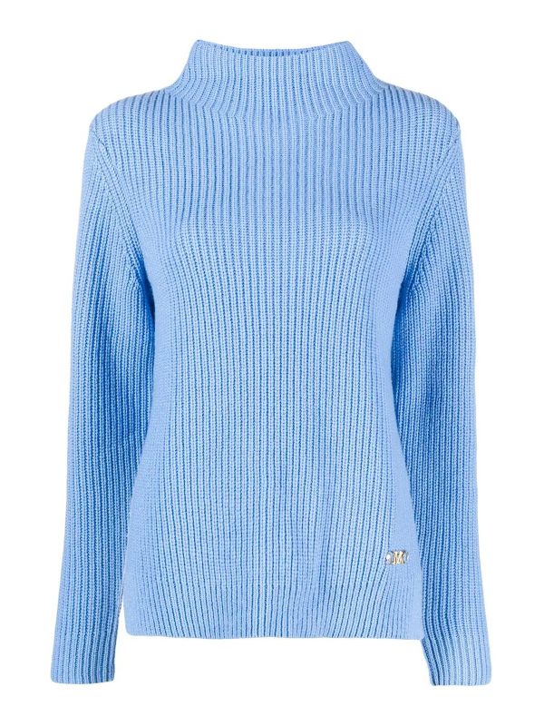 Michael Kors Pull Col Rond - Bleu Clair