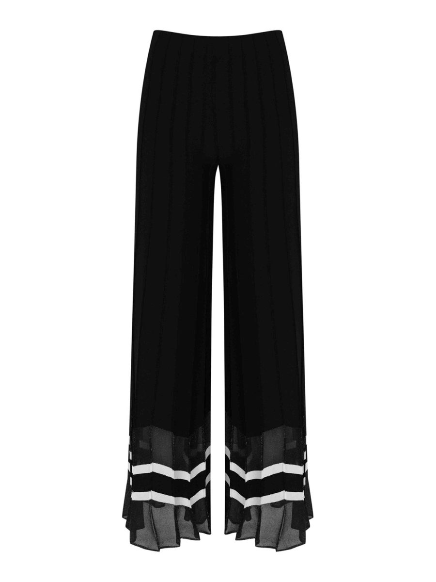 D. Exterior Pantalons Décontractés - Noir