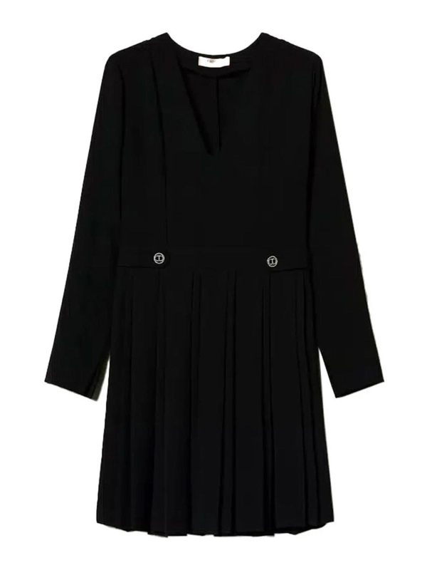 Twinset Robe Au Genou - Noir