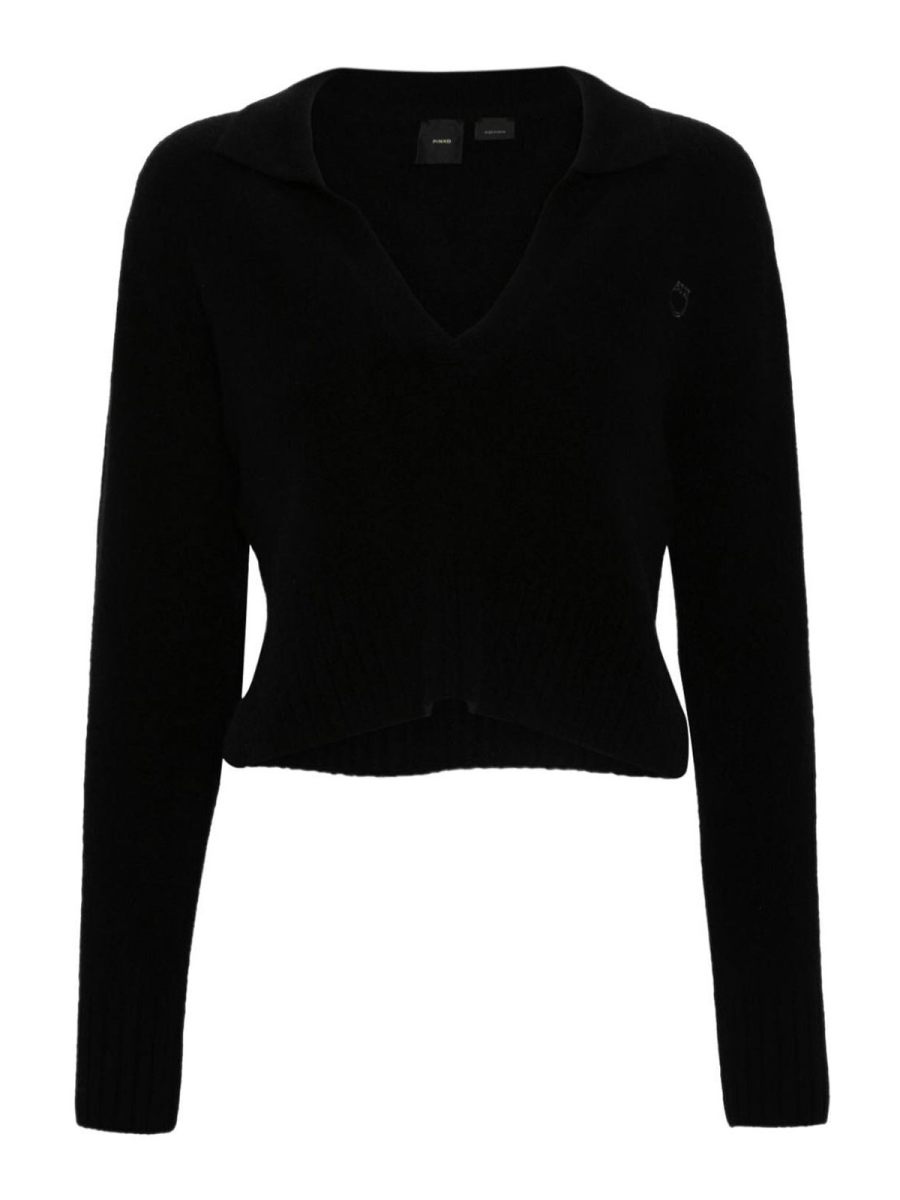 Pinko Pull Col Roulé - Noir