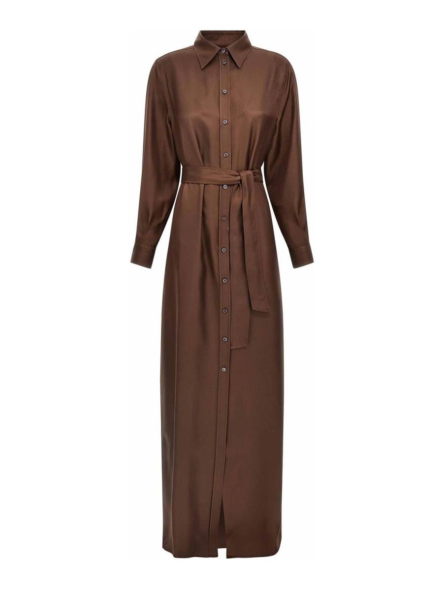 Tom Ford Robe Au Genou - Marron