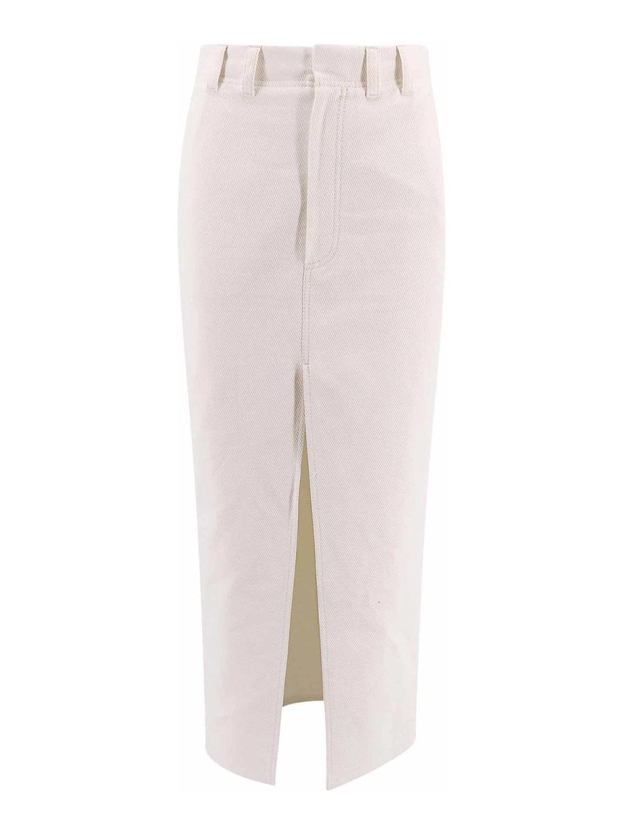 Brunello Cucinelli Mini Jupe - Blanc