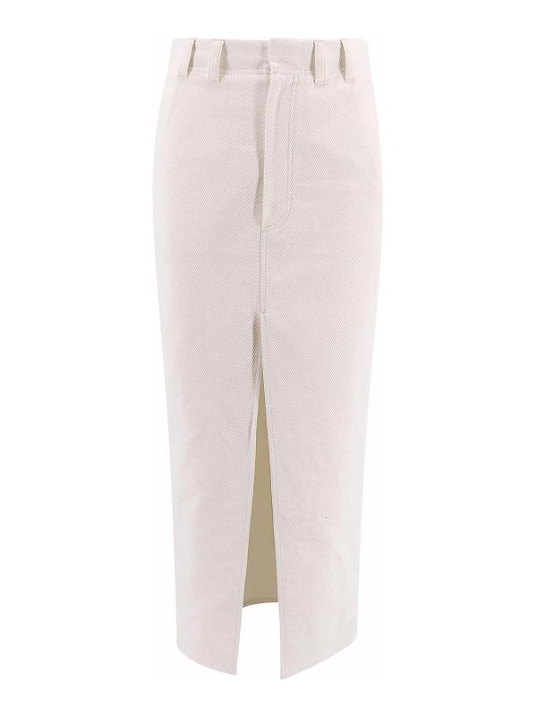 Brunello Cucinelli Mini Jupe - Blanc
