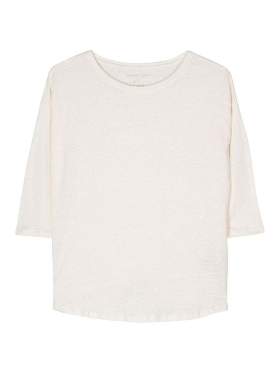 Majestic Filatures Pull Col Rond - Beige