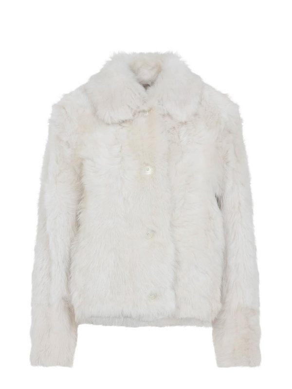 Yves Salomon Veste Casual - Blanc