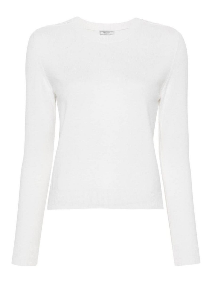 Peserico Pull Col Rond - Blanc