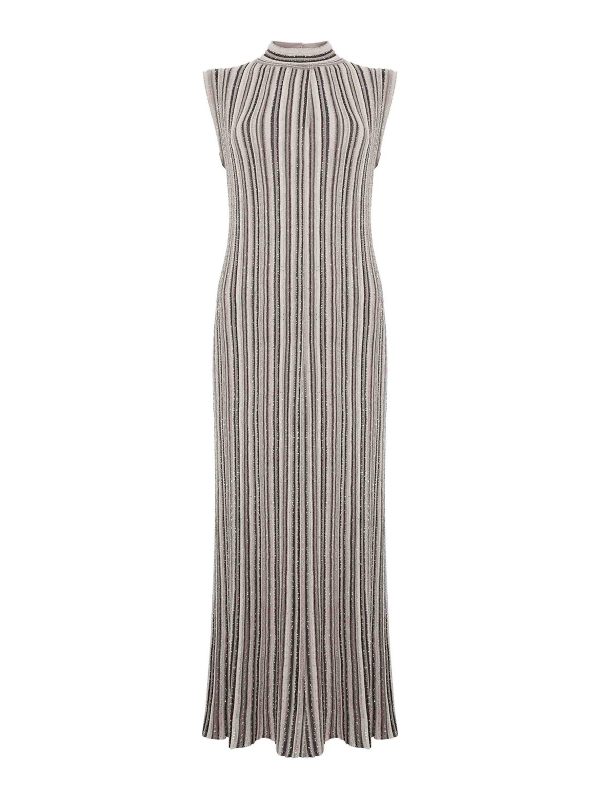 D. Exterior Maxi Robe - Marron