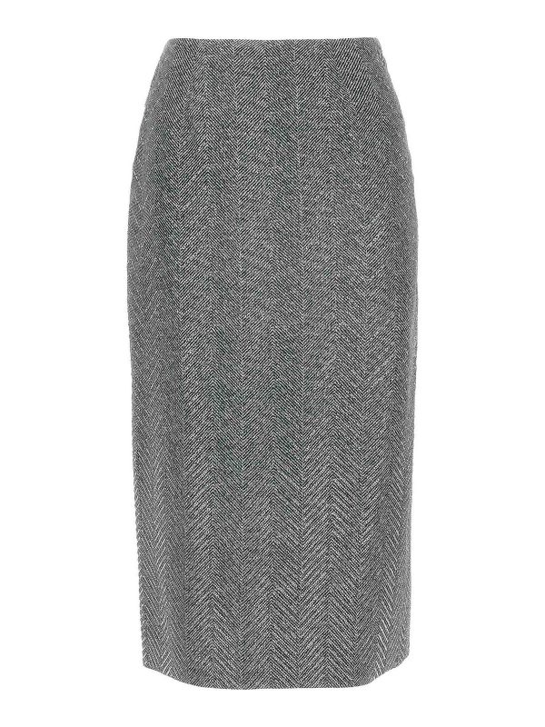 Ermanno Scervino Jupe Midi - Gris