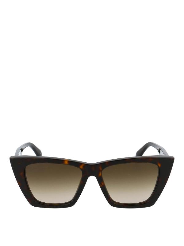 Alexander Mcqueen Lunettes De Soleil - Marron