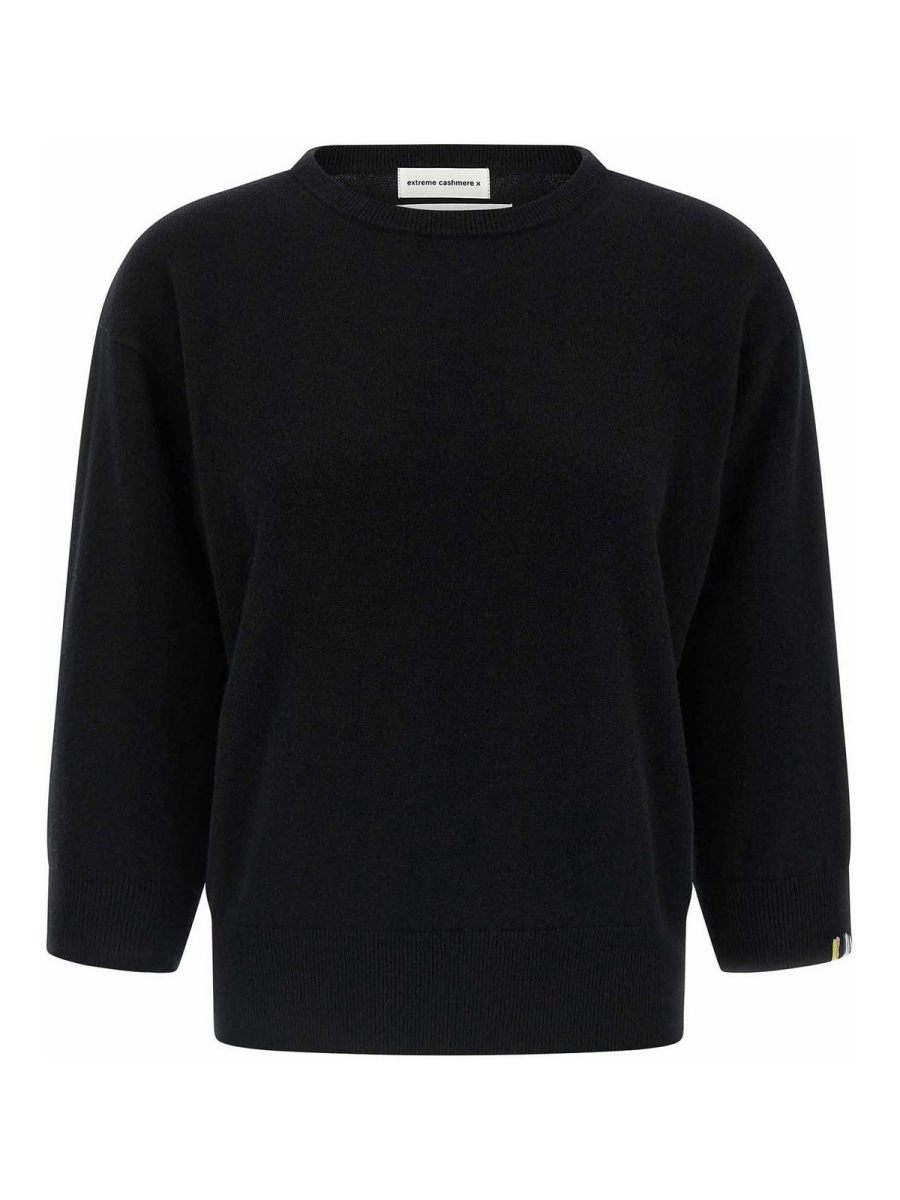 Extreme Cashmere Pull Col Rond - Noir