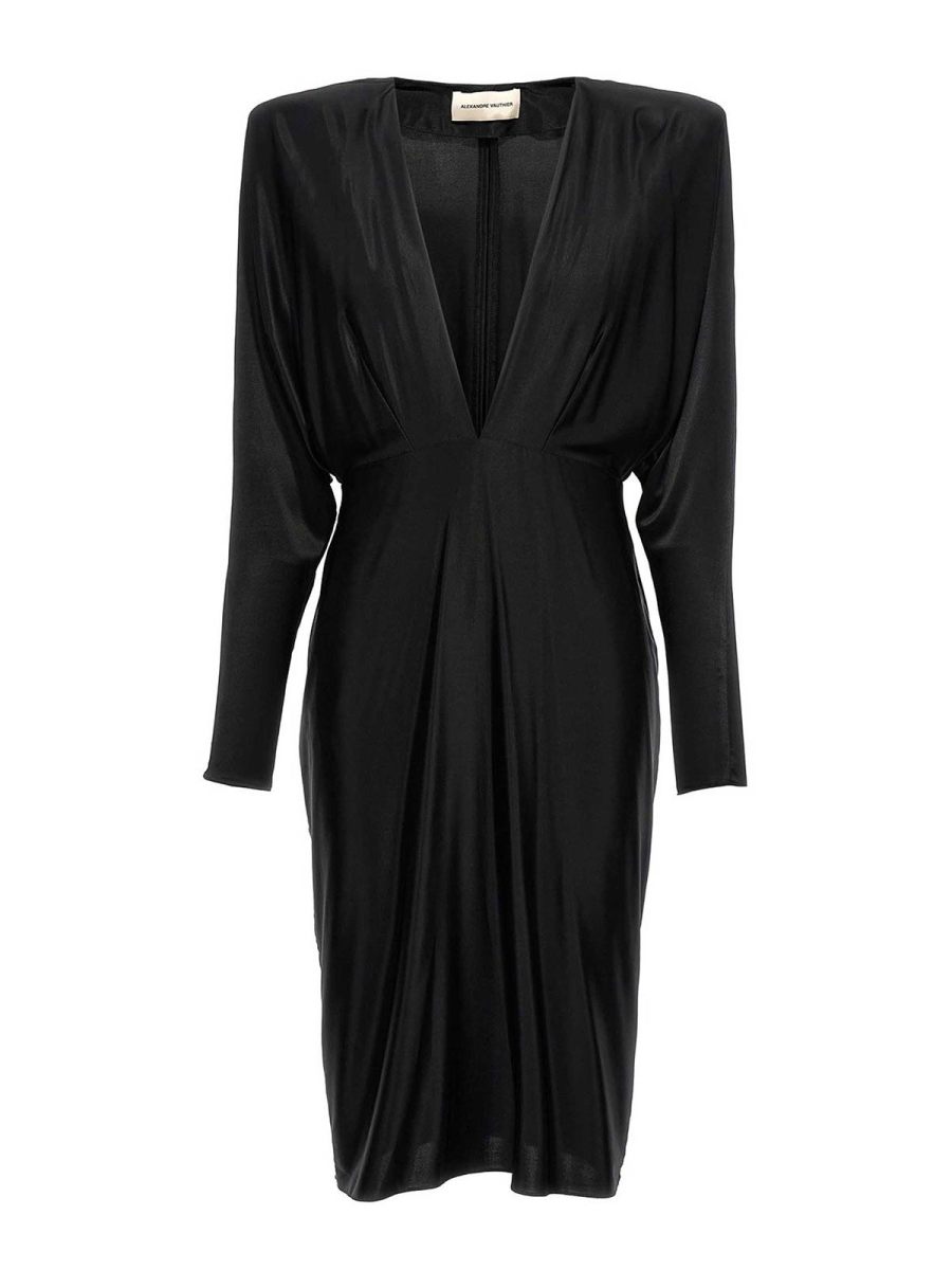 Alexandre Vauthier Robe Au Genou - Noir