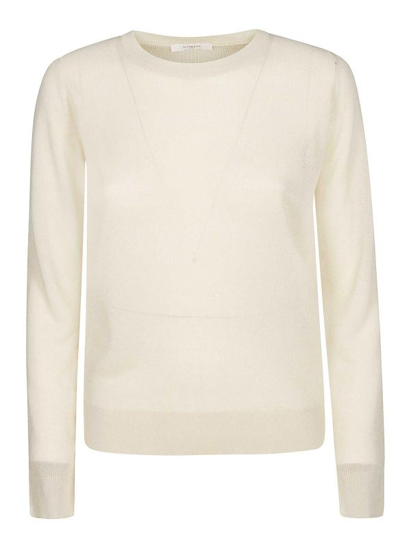 Zanone Pull Col Bateau - Blanc