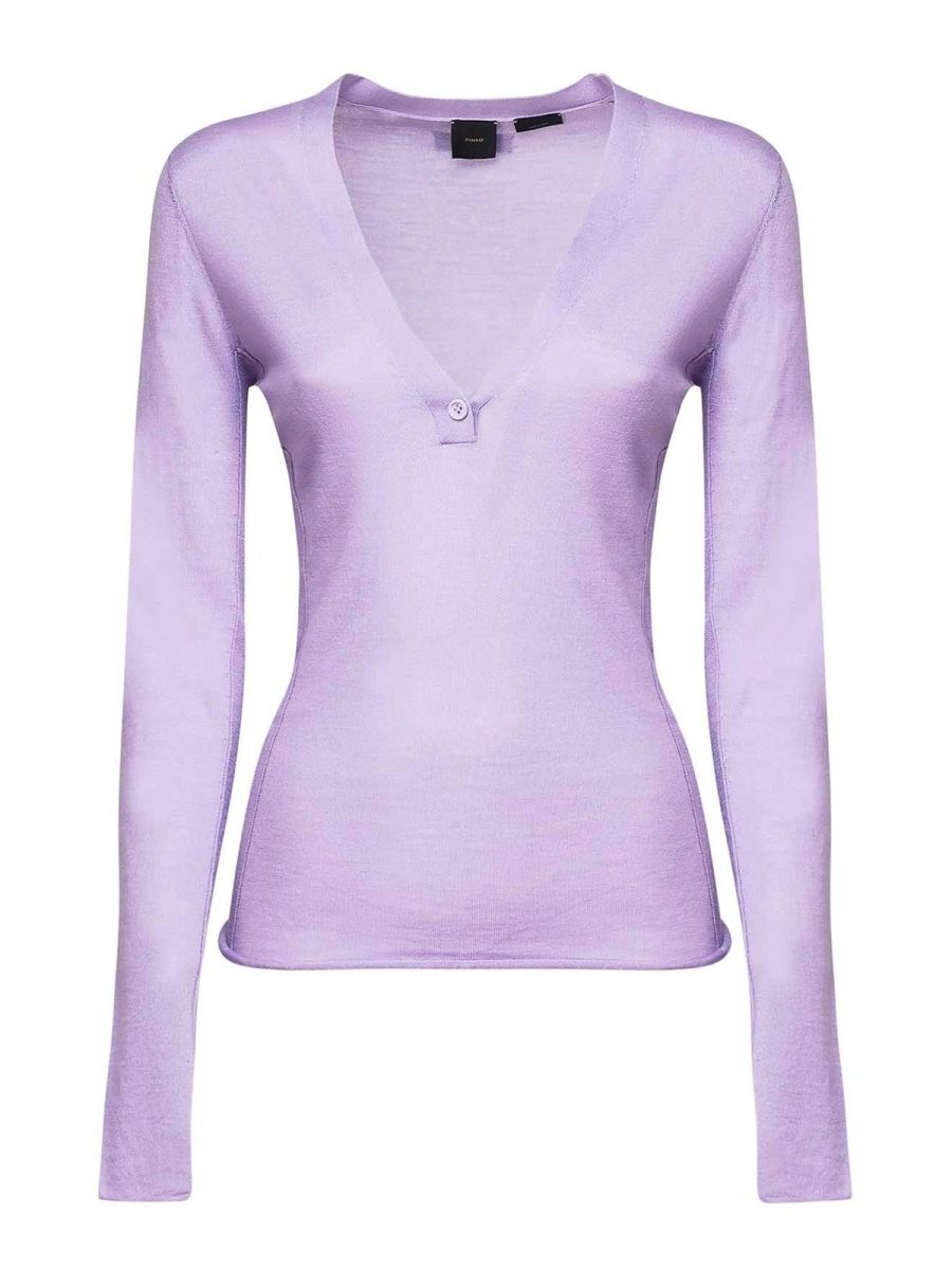 Pinko Pull Col Rond - Violet