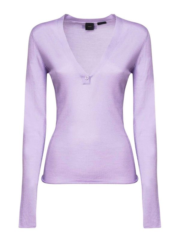 Pinko Pull Col Rond - Violet