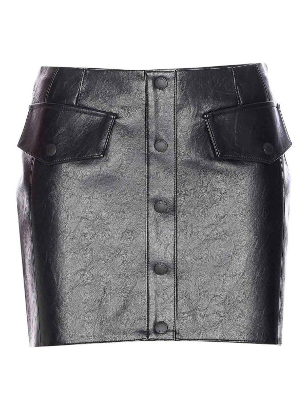 Patrizia Pepe Mini Jupe - Noir
