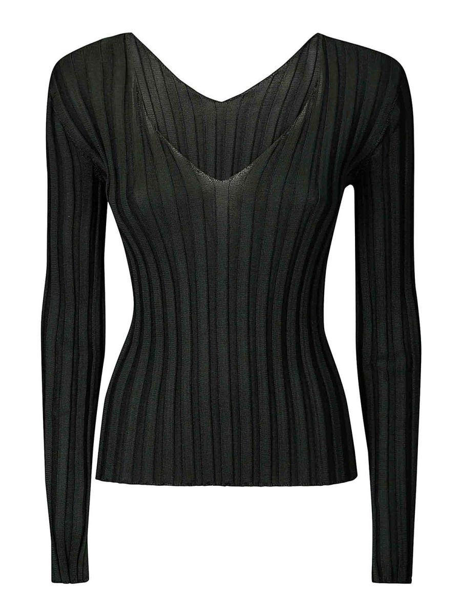 Lussi Pull Col Bateau - Vert Foncé