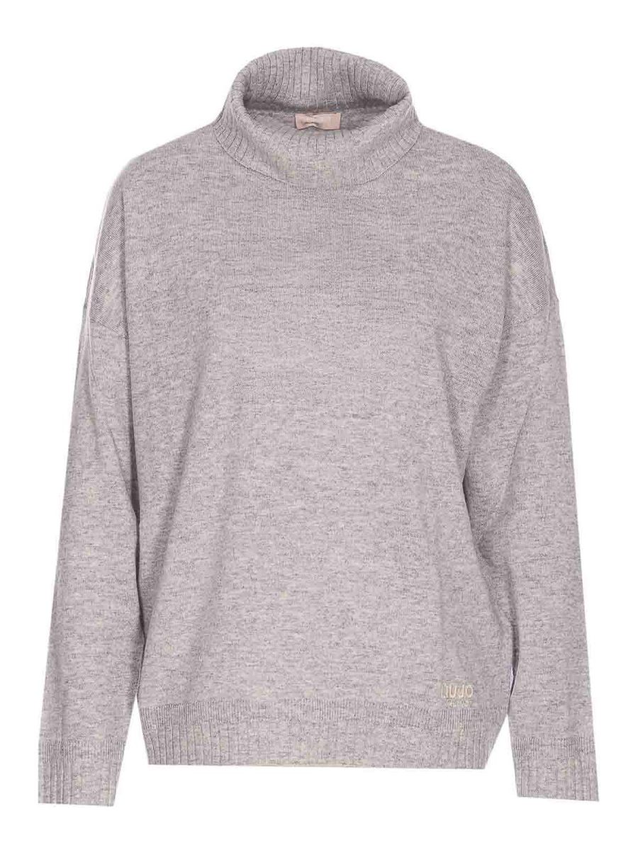 Liu Jo Pull Col Rond - Gris