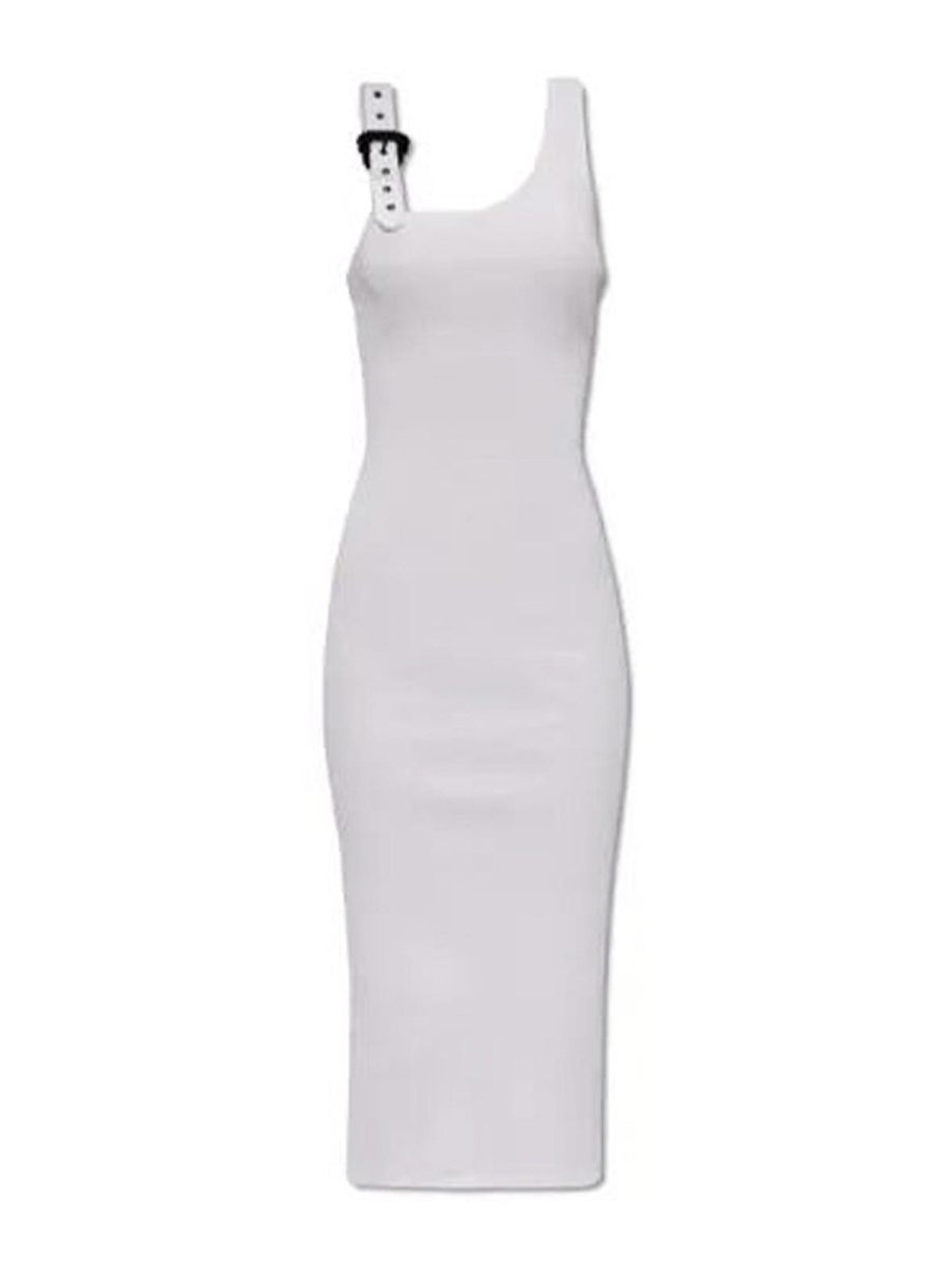 Versace Jeans Couture Robe Au Genou - Blanc