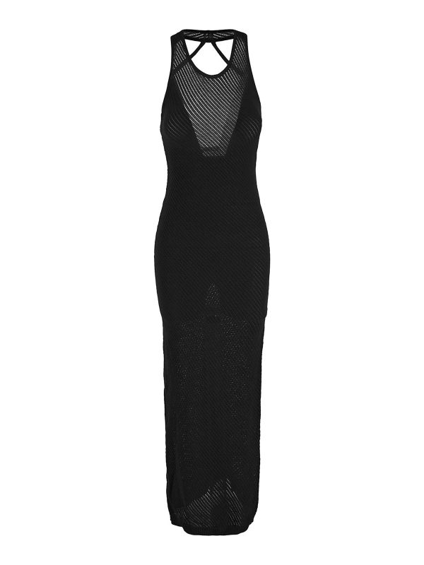 Laneus Robe Au Genou - Noir