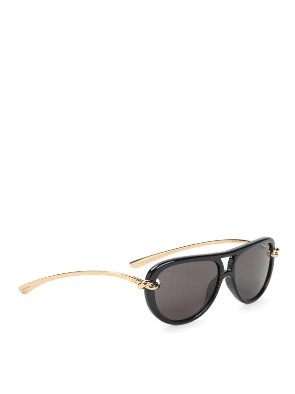 Bottega Veneta Lunettes De Soleil - Noir