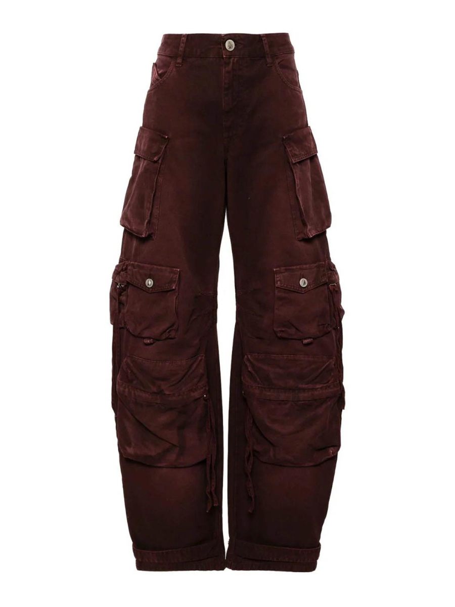 The Attico Jean Bootcut - Rouge Brun