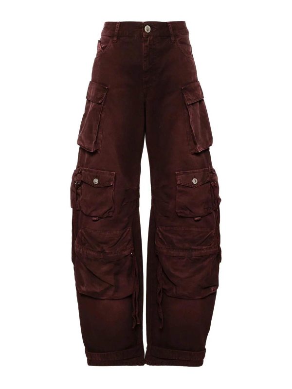 The Attico Jean Bootcut - Rouge Brun
