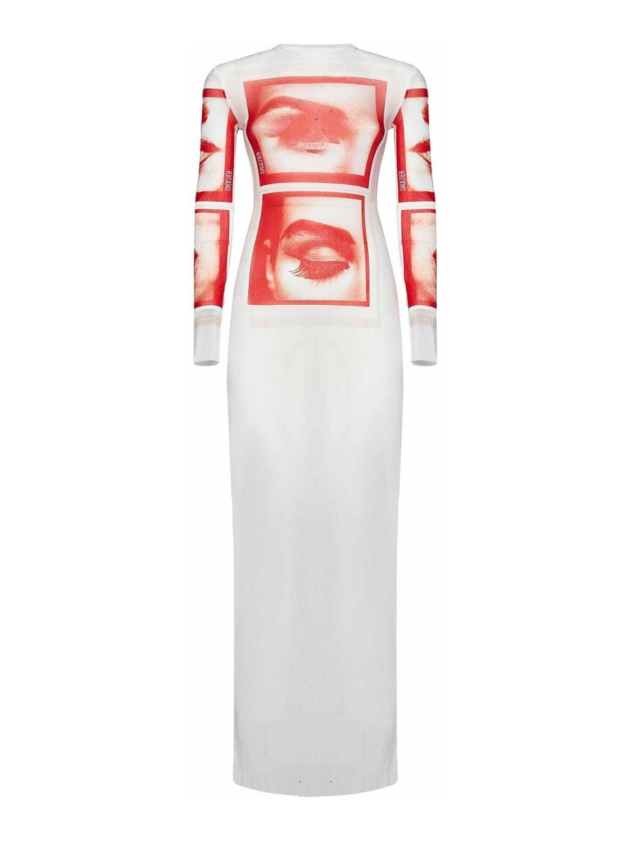 Jean Paul Gaultier Maxi Robe - 'Eyes And Lips'