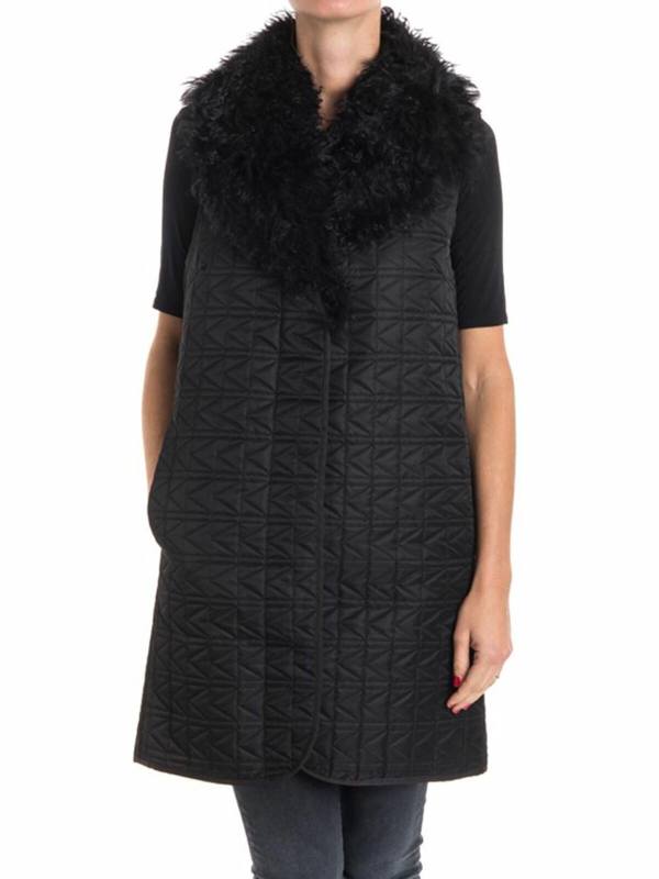Karl Lagerfeld Manteau Au Genou - Bleu