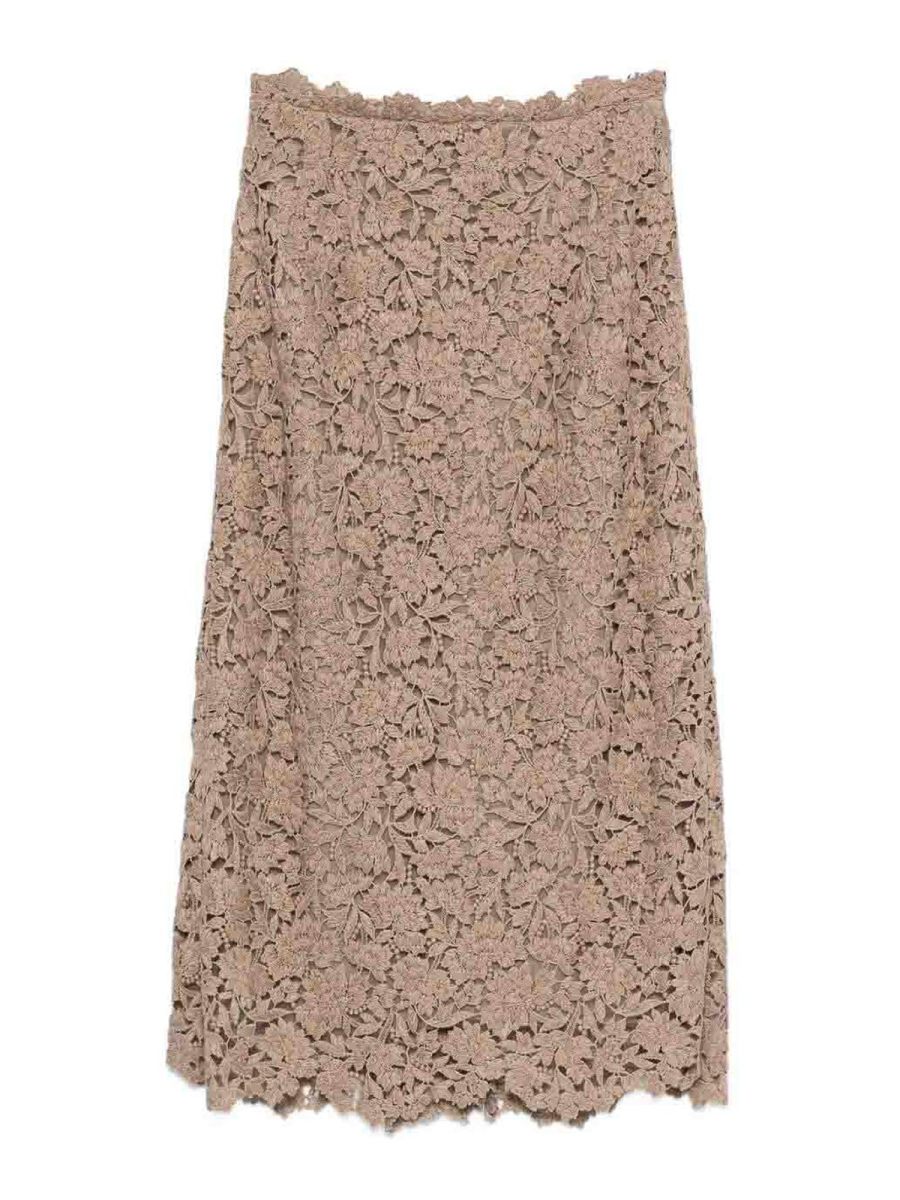 Ermanno Scervino Jupe Midi - Taupe
