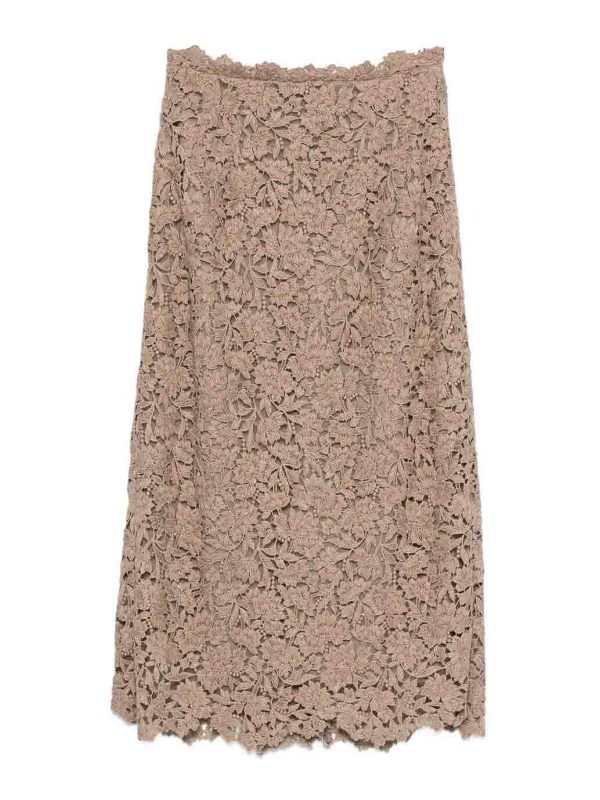 Ermanno Scervino Jupe Midi - Taupe