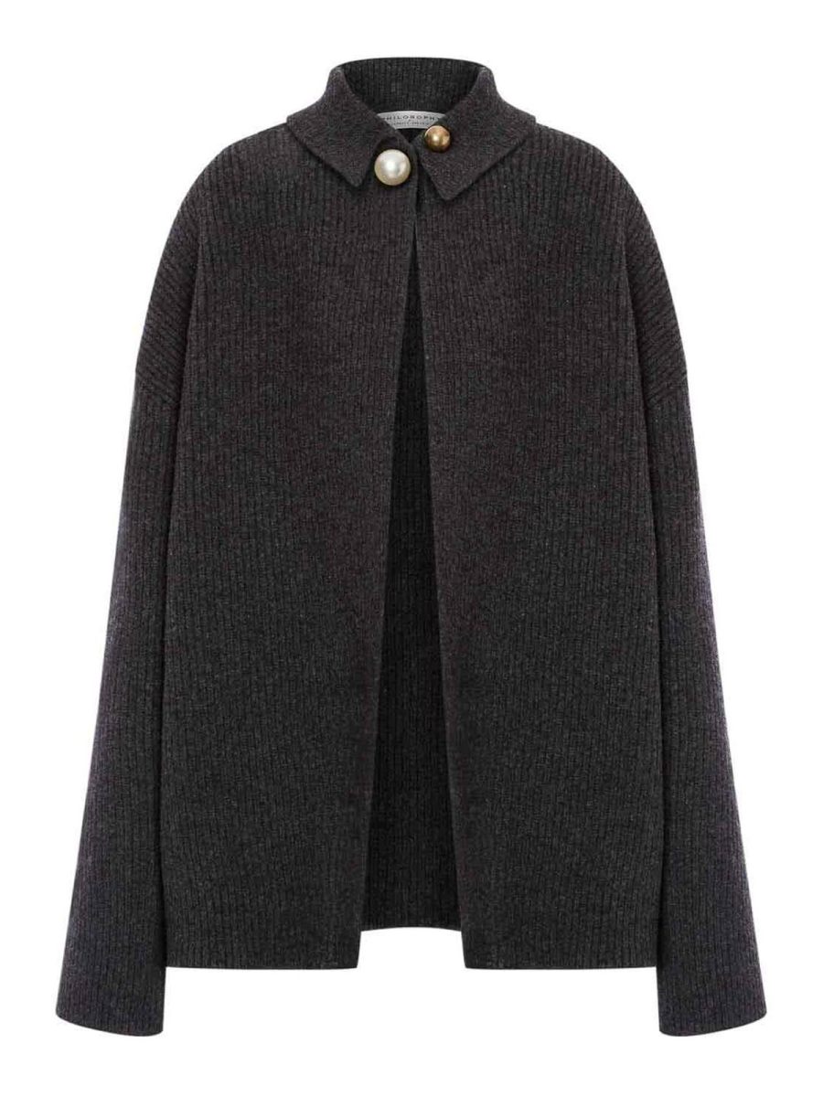 Philosophy di Lorenzo Serafini Cardigan - Gris