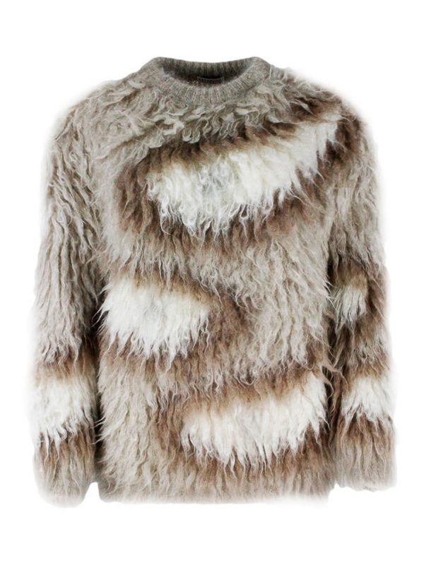 Brunello Cucinelli Pull Col Rond - Beige