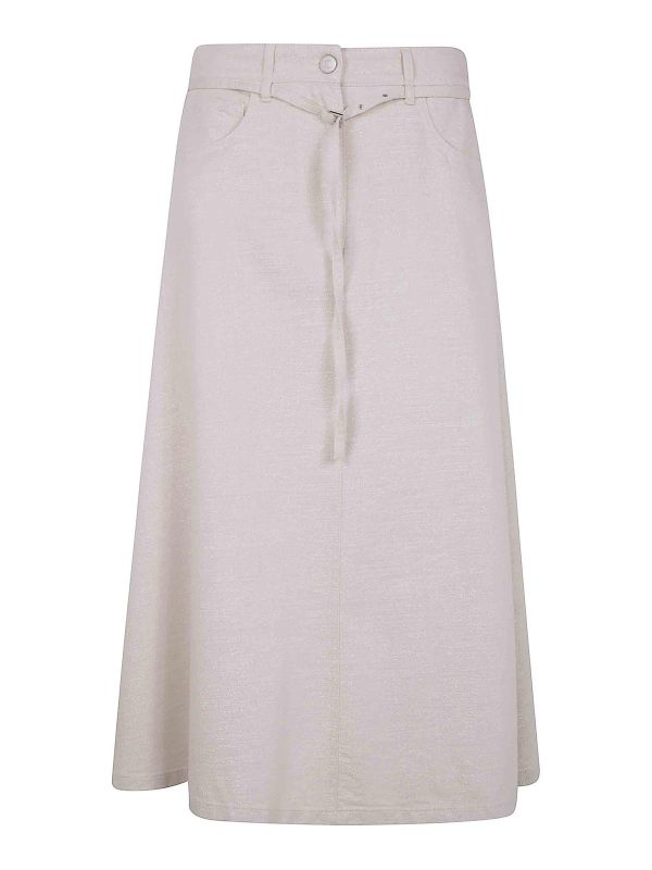 Seventy Jupe Midi - Blanc
