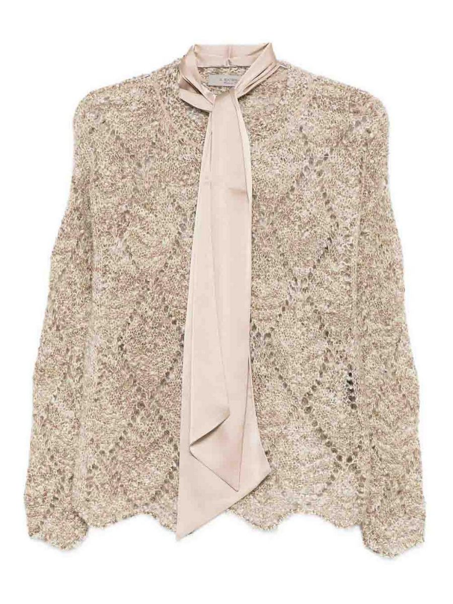 D. Exterior Pull Col Rond - Beige