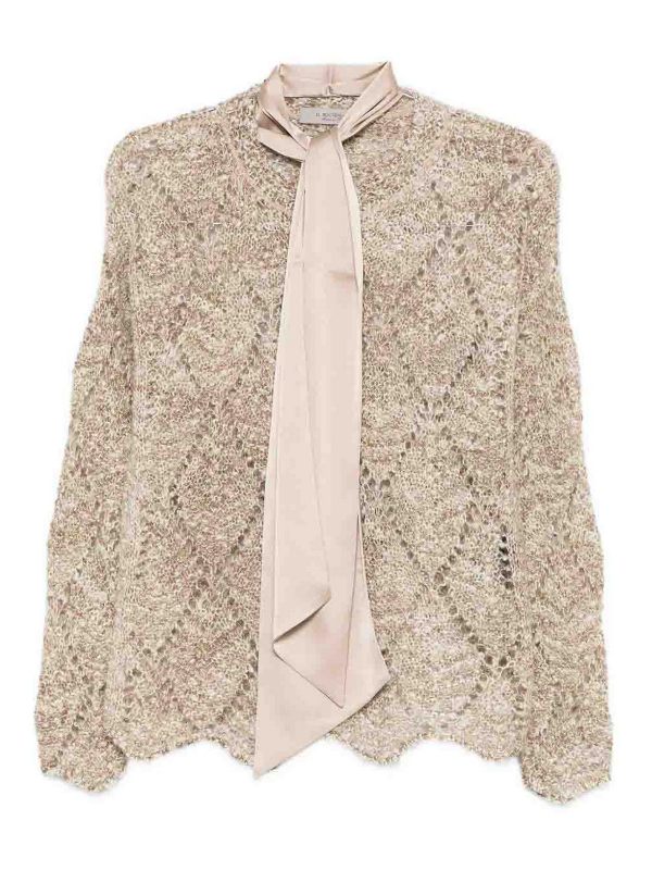 D. Exterior Pull Col Rond - Beige