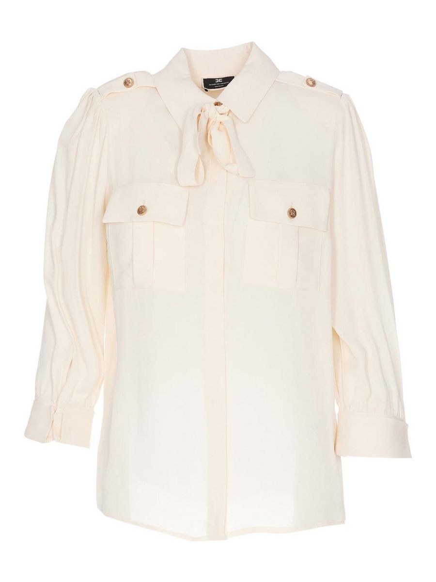Elisabetta Franchi Chemise - Blanc