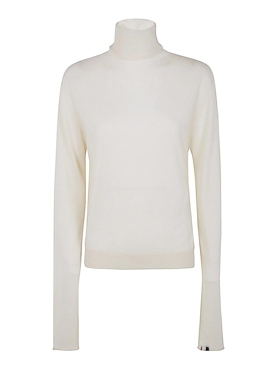 Extreme Cashmere Pull Col Rond - Blanc