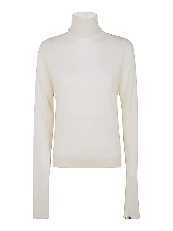 Extreme Cashmere Pull Col Rond - Blanc
