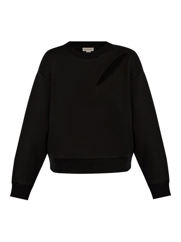 Alexander Mcqueen Pull Col Rond - Noir