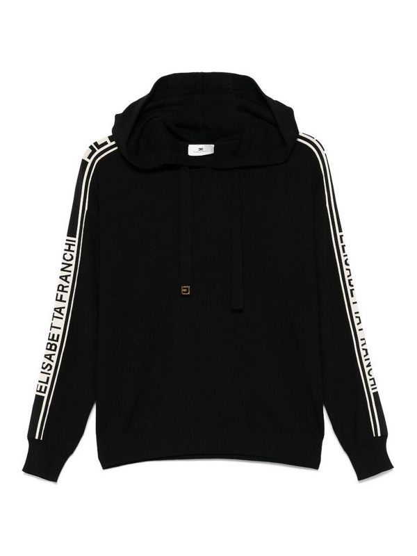 Elisabetta Franchi Pull Col Rond - Noir